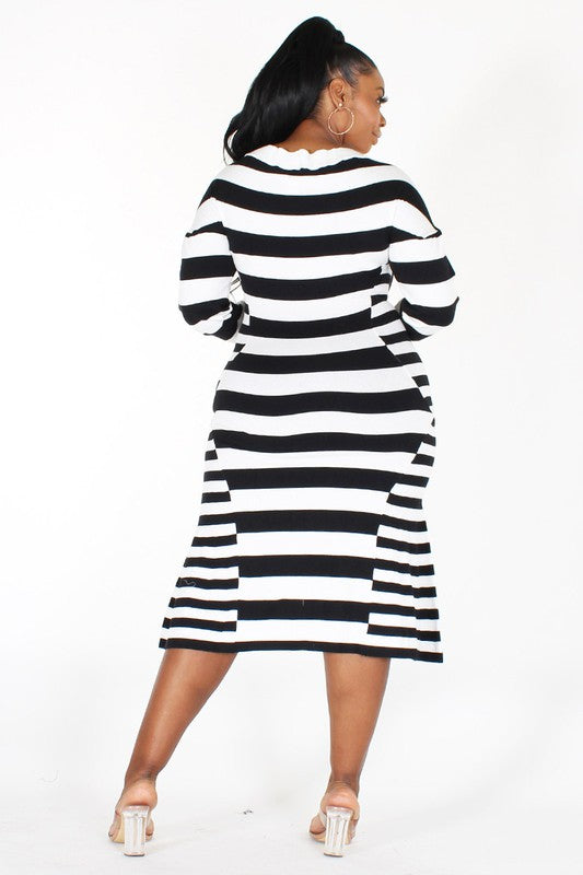 Fire In My Soul Striped Dress