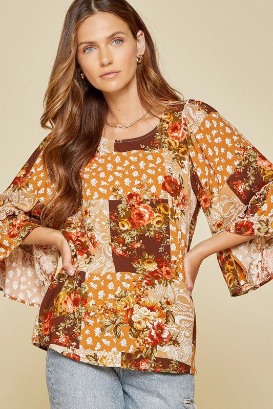 Take Me Away Floral Blouse