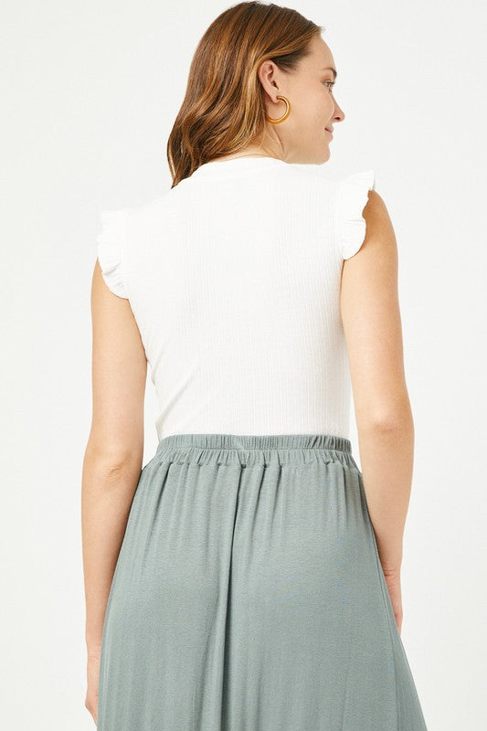 Forgot the Rules Ribbed Bodysuit - Off White