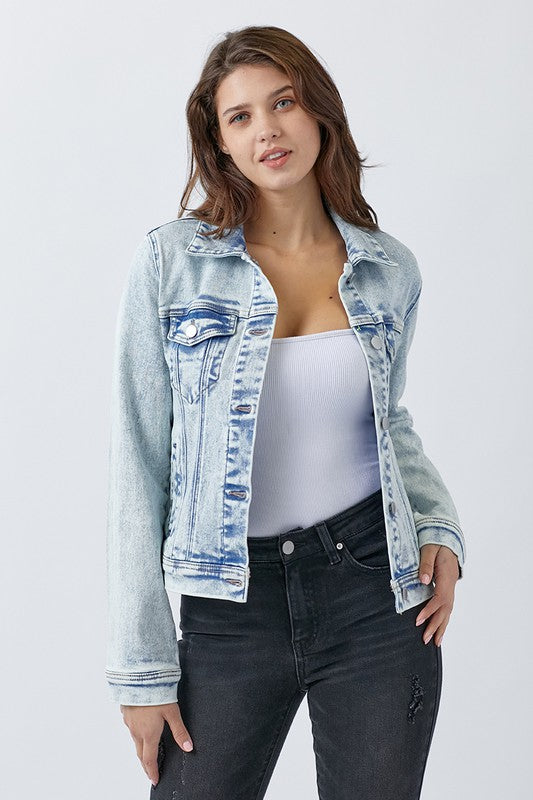 Friends Forever Vintage Wash Jean Jacket