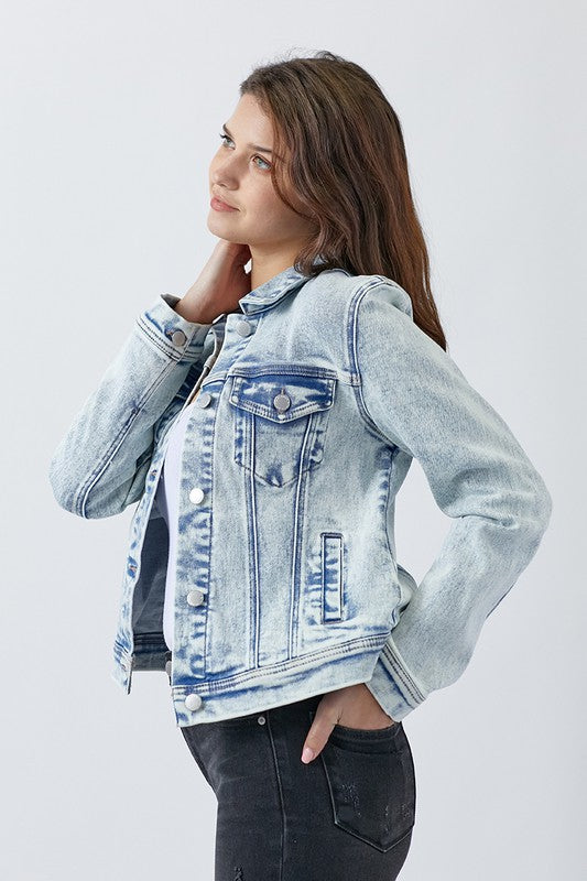 Friends Forever Vintage Wash Jean Jacket