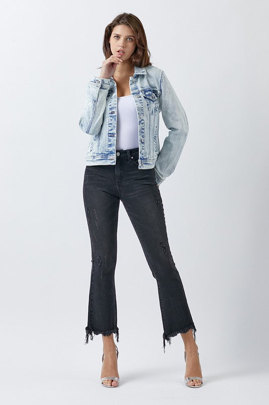 Friends Forever Vintage Wash Jean Jacket