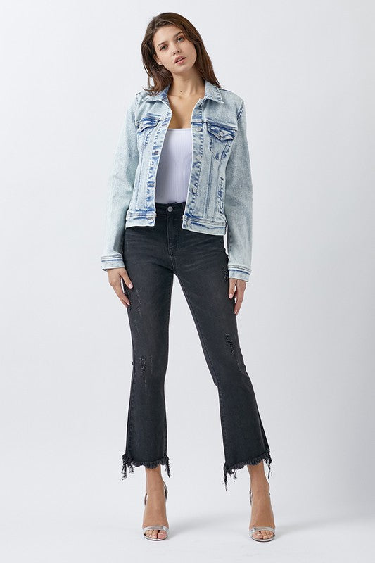Friends Forever Vintage Wash Jean Jacket