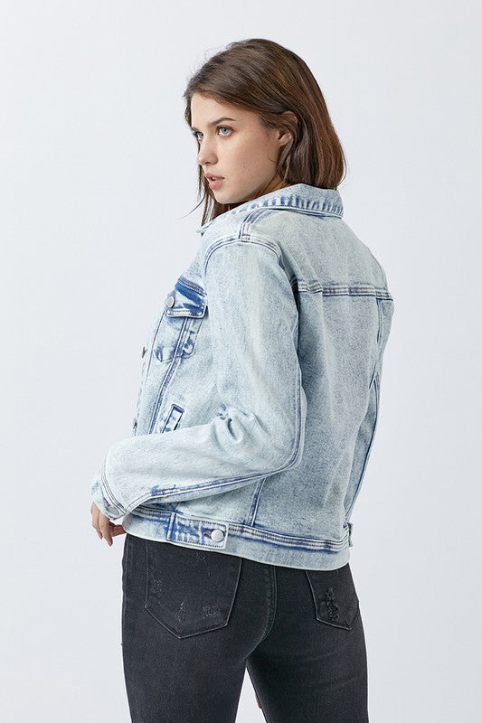 Friends Forever Vintage Wash Jean Jacket