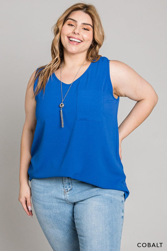 Must Confess Pocket Tank - Cobalt