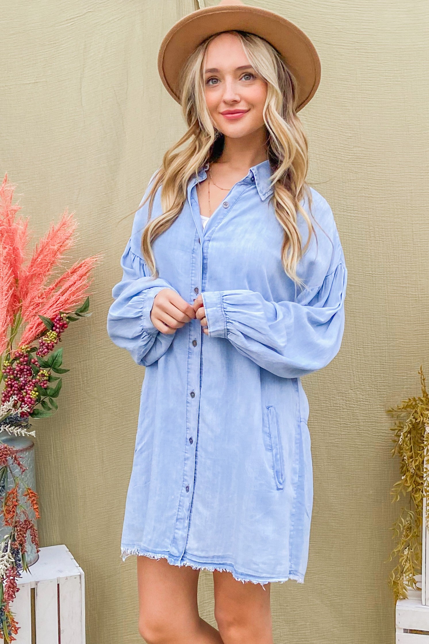 Have a Heart Chambray Dress