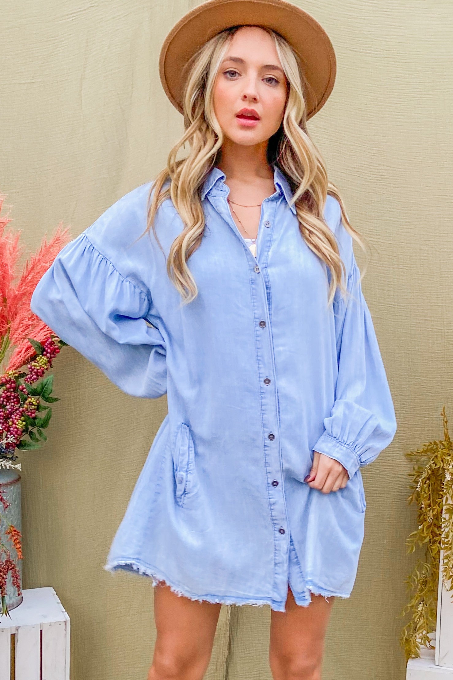 Have a Heart Chambray Dress