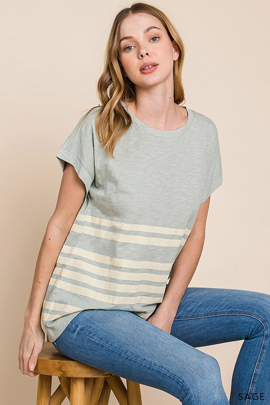 Far From You Striped Tee