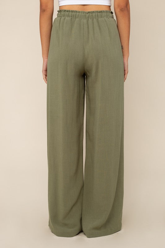 No Less Than Linen Pants - Sage