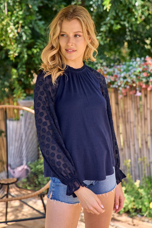 Was So Excited Knit Blouse