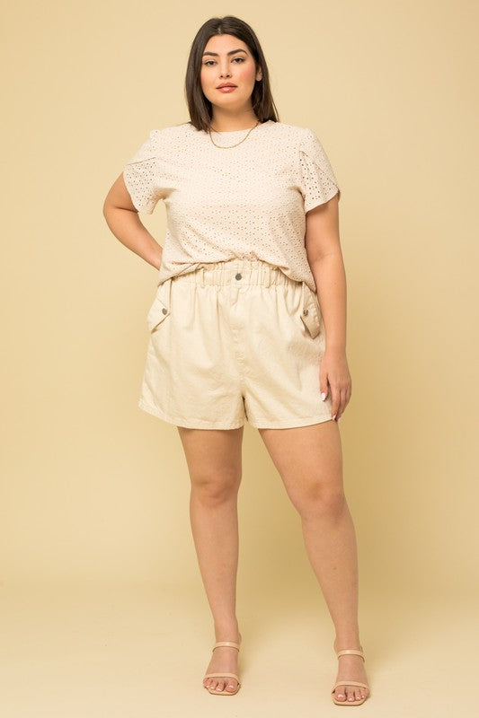 Happy Life Eyelet Top