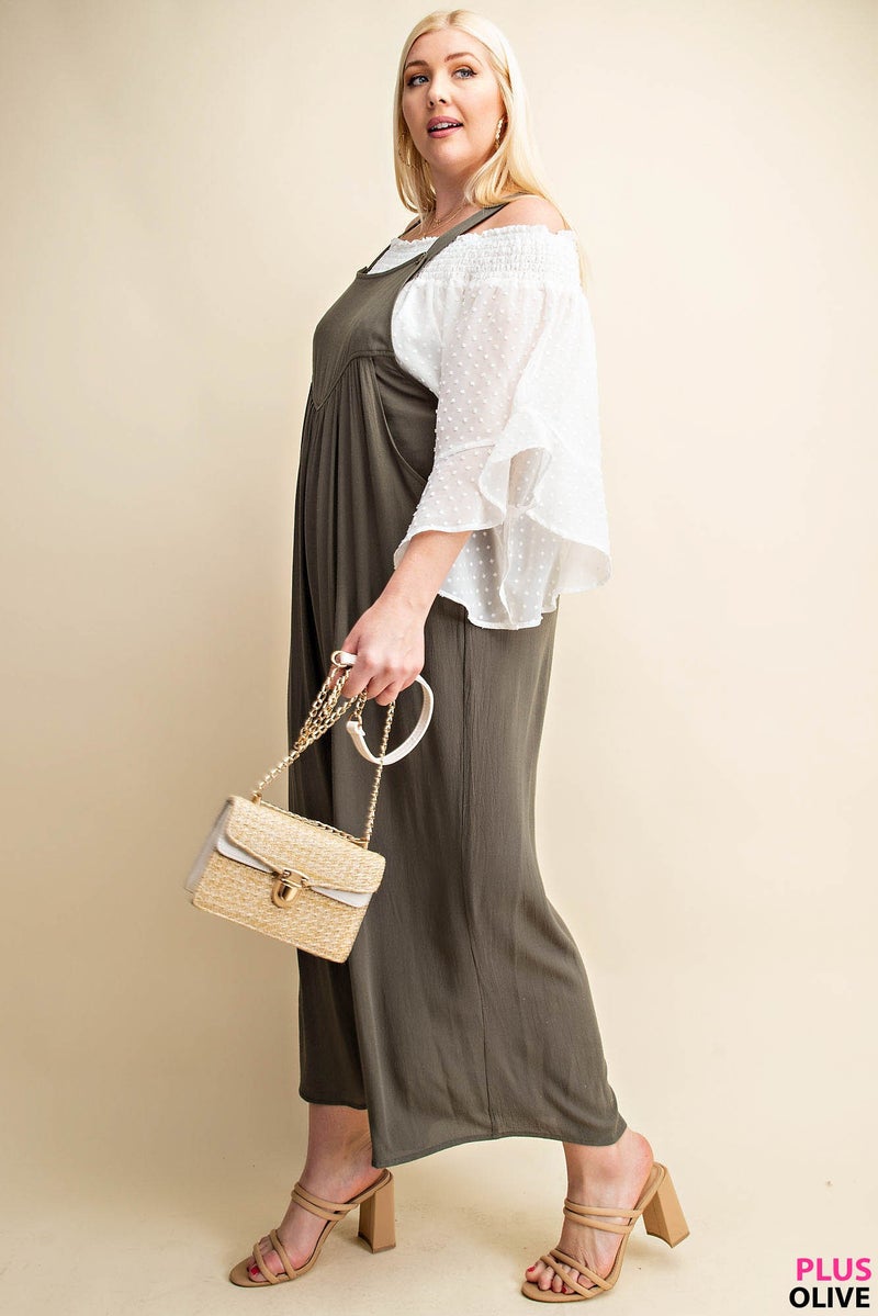 Now or Never Jumpsuit - Olive