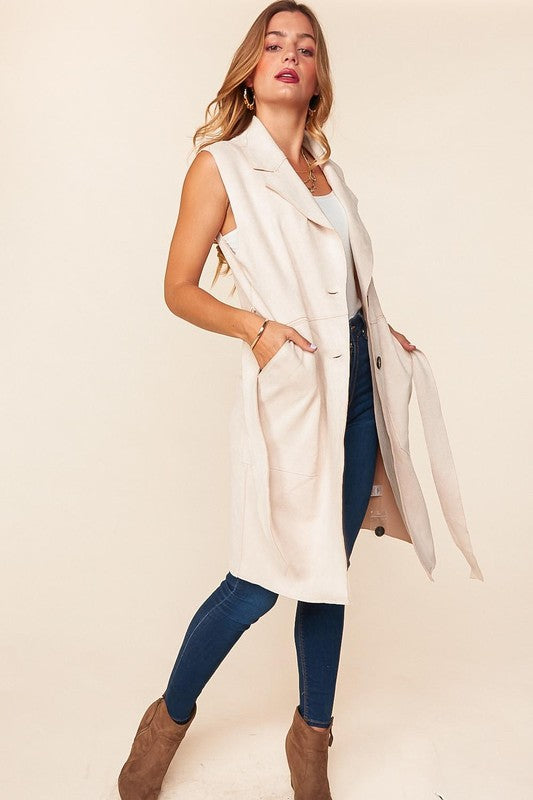 Missed You So Vegan Suede Vest