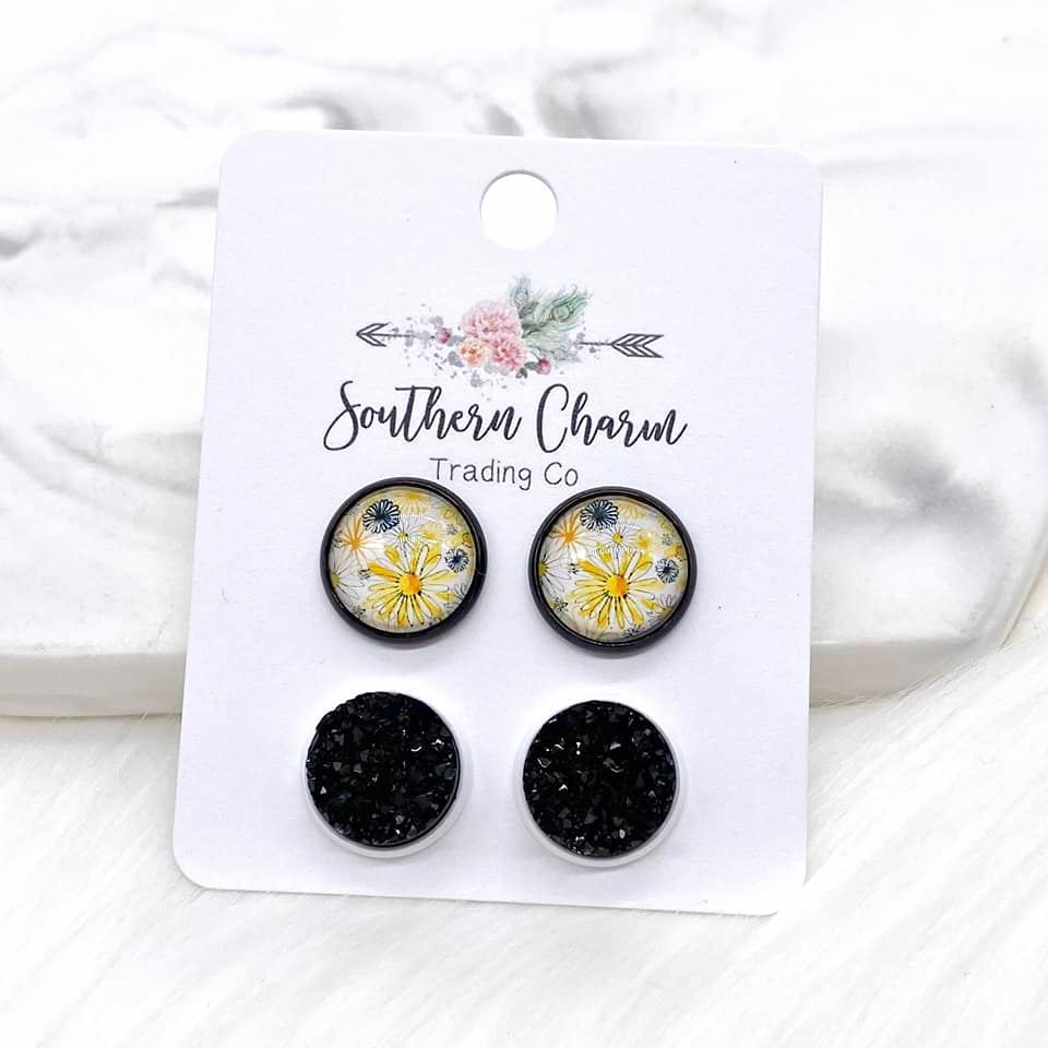 Yellow/Black Flowers & Black Duos