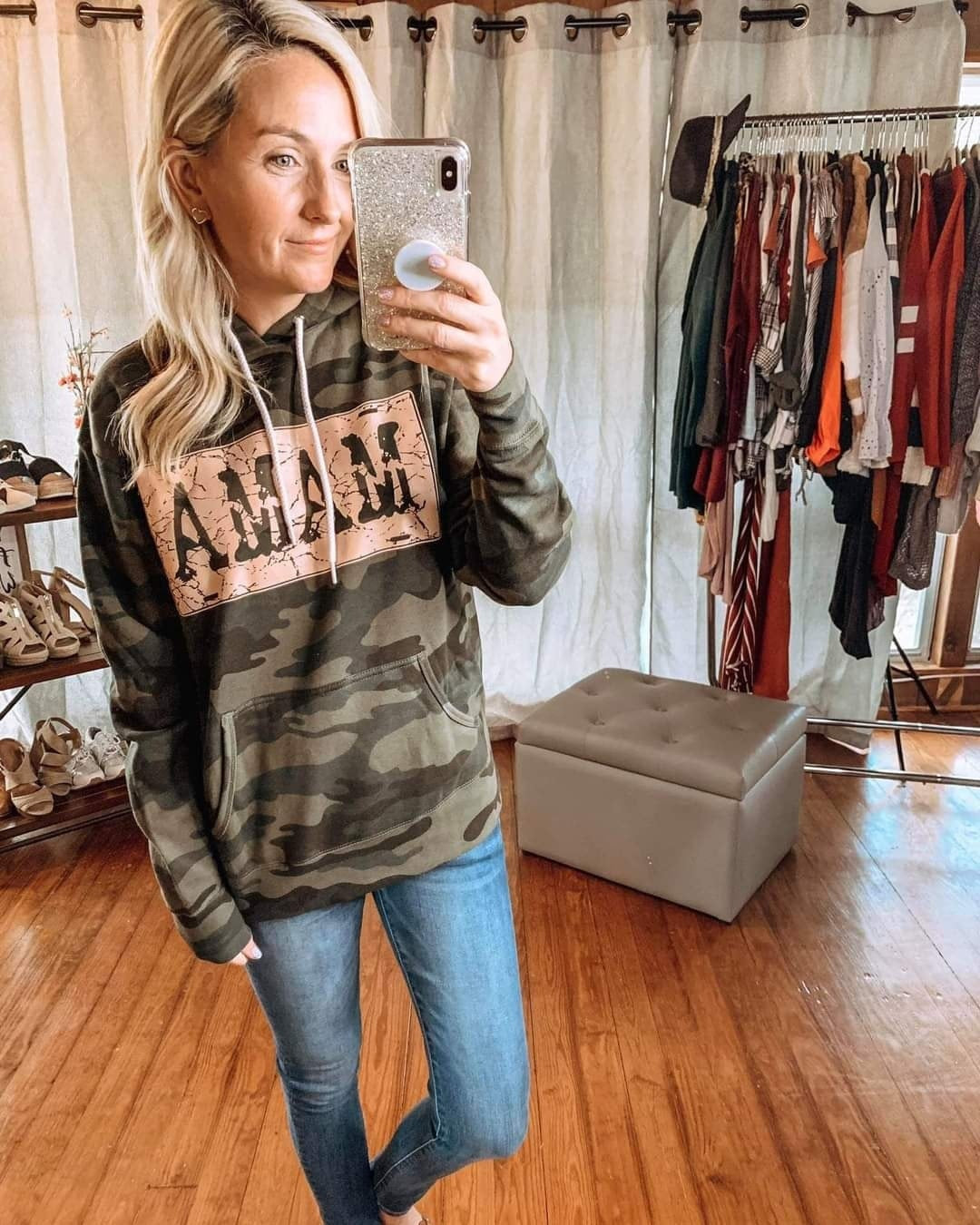 Mama Camo Hooded Sweatshirt