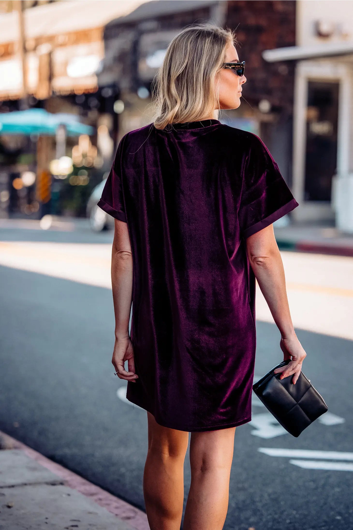 Perfect Memories Velvet Shirt Dress