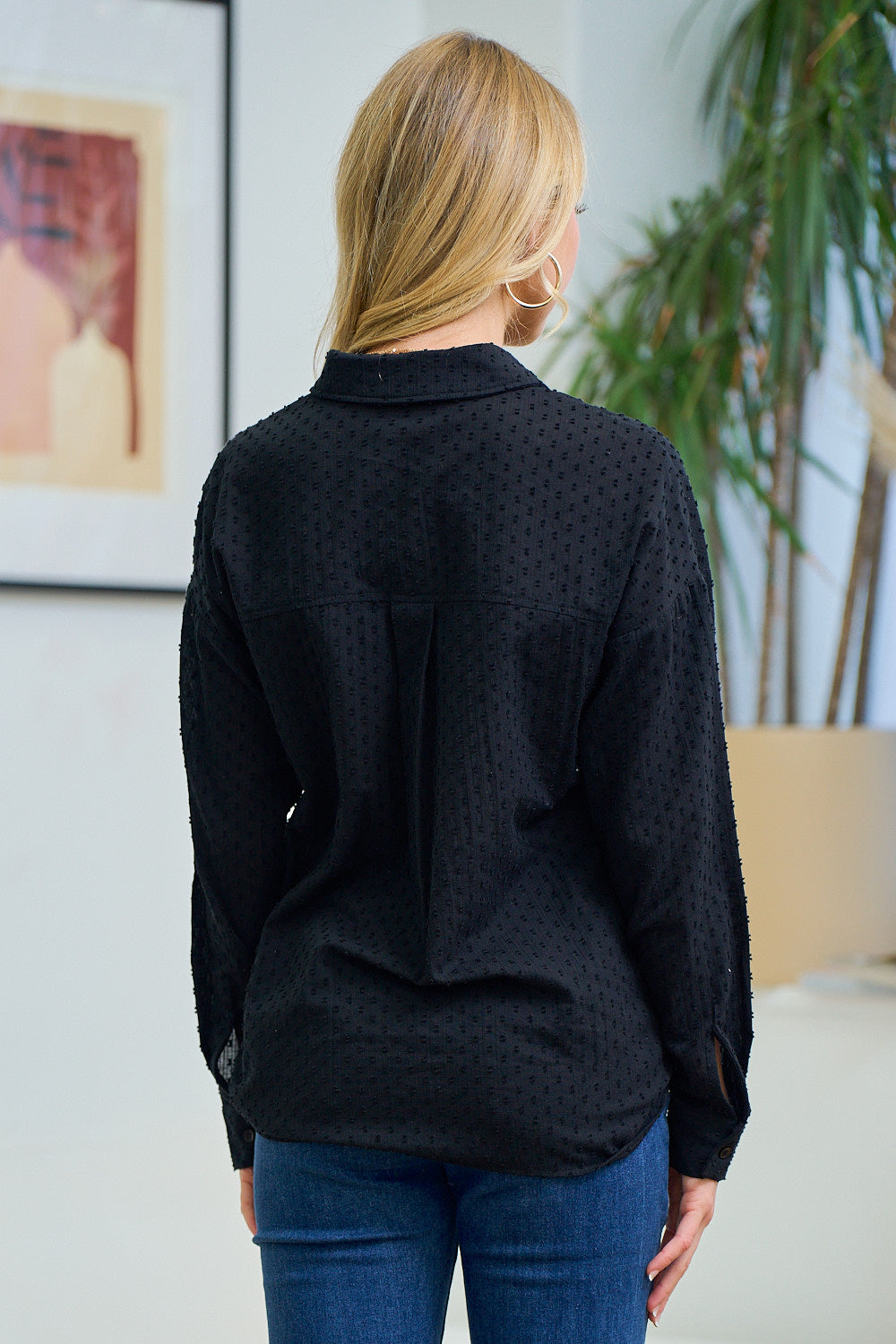 We Know The Feeling Button Down - Black