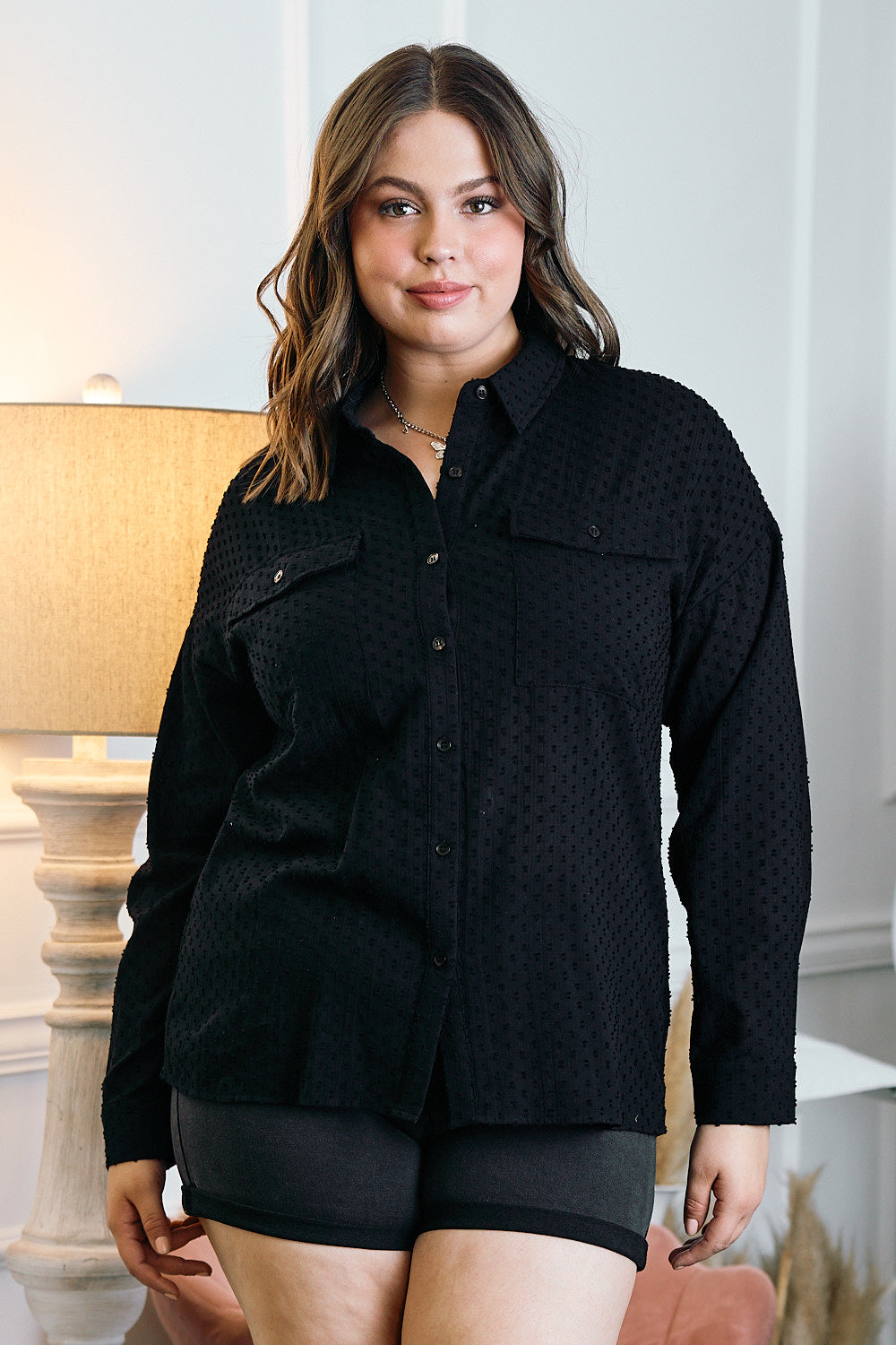 We Know The Feeling Button Down - Black