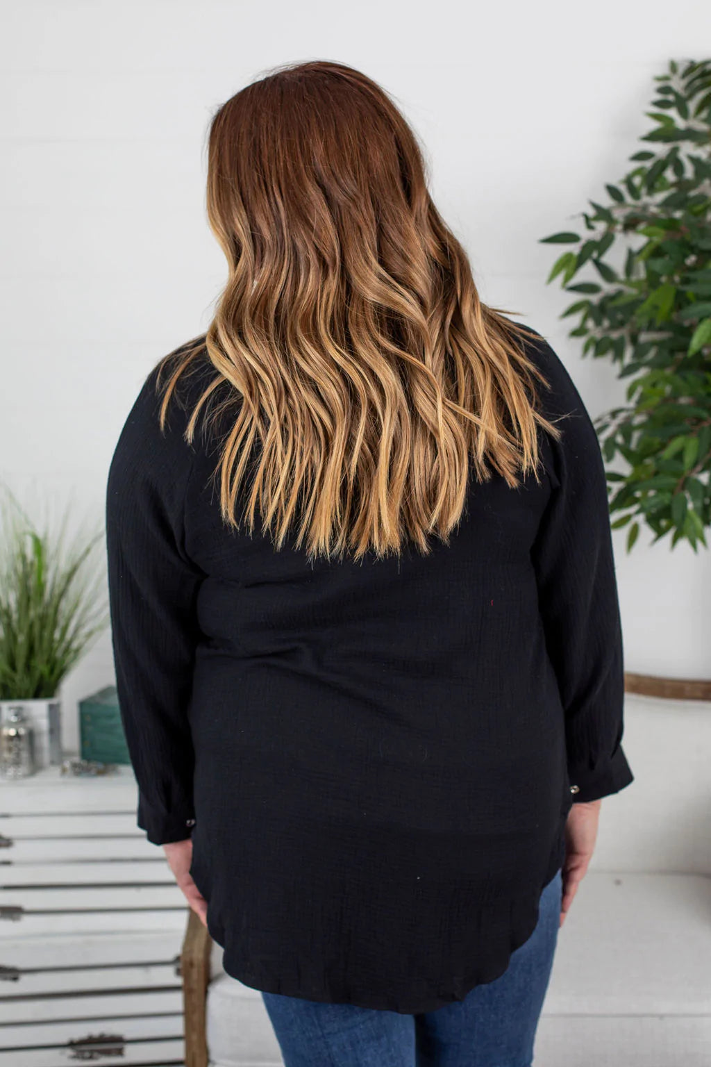 Simple Pleasures Button Down - Black