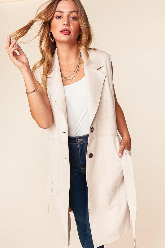 Missed You So Vegan Suede Vest