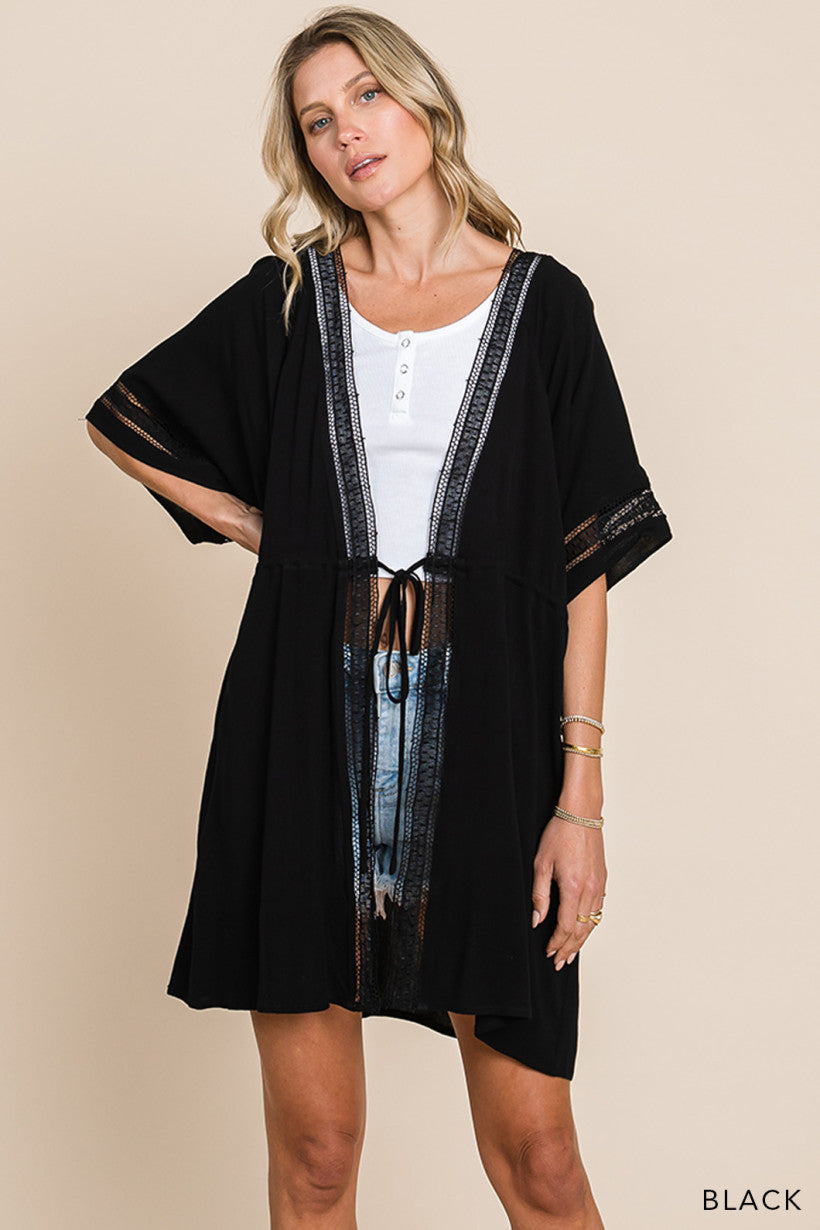Sand in My Toes Tie Front Kimono