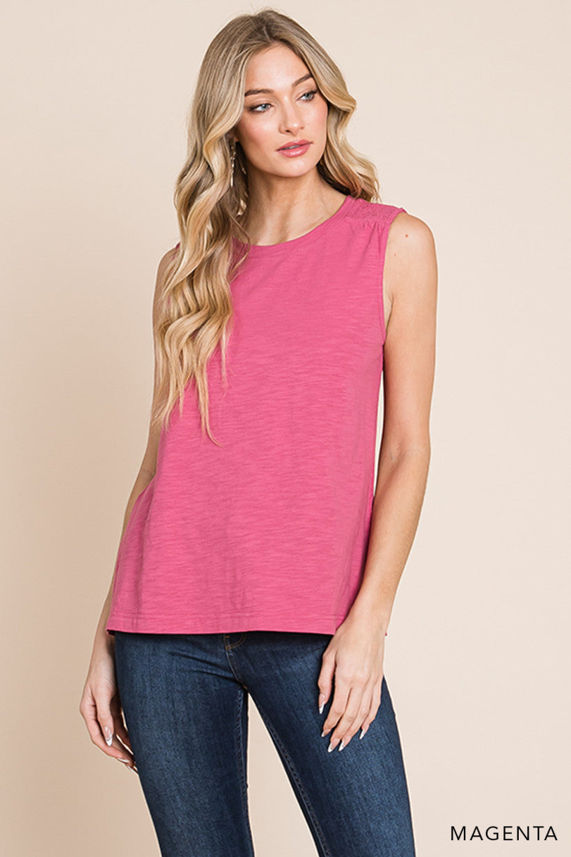 See You in My Mind Tank - Magenta