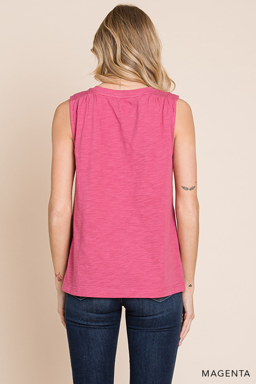 See You in My Mind Tank - Magenta