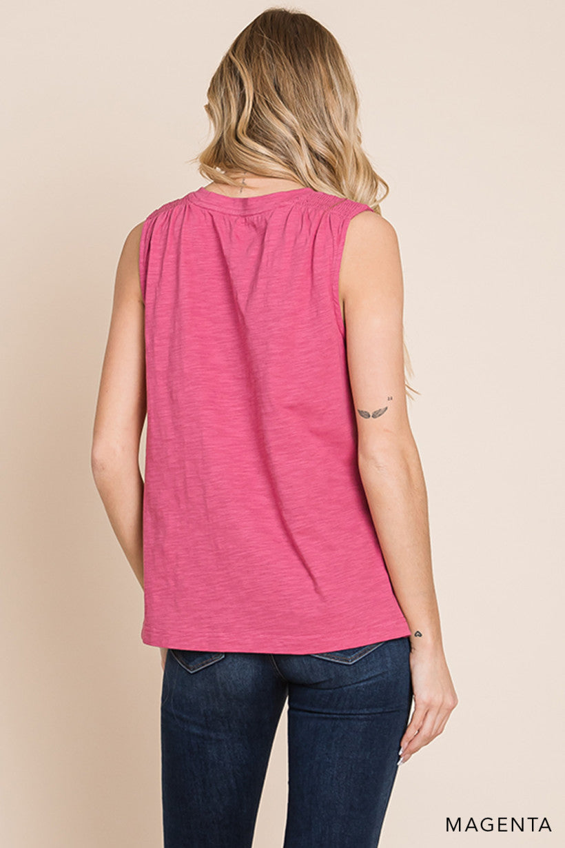 See You in My Mind Tank - Magenta