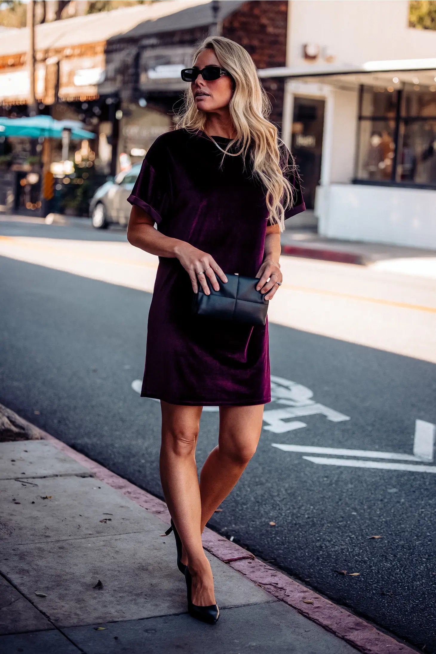 Perfect Memories Velvet Shirt Dress