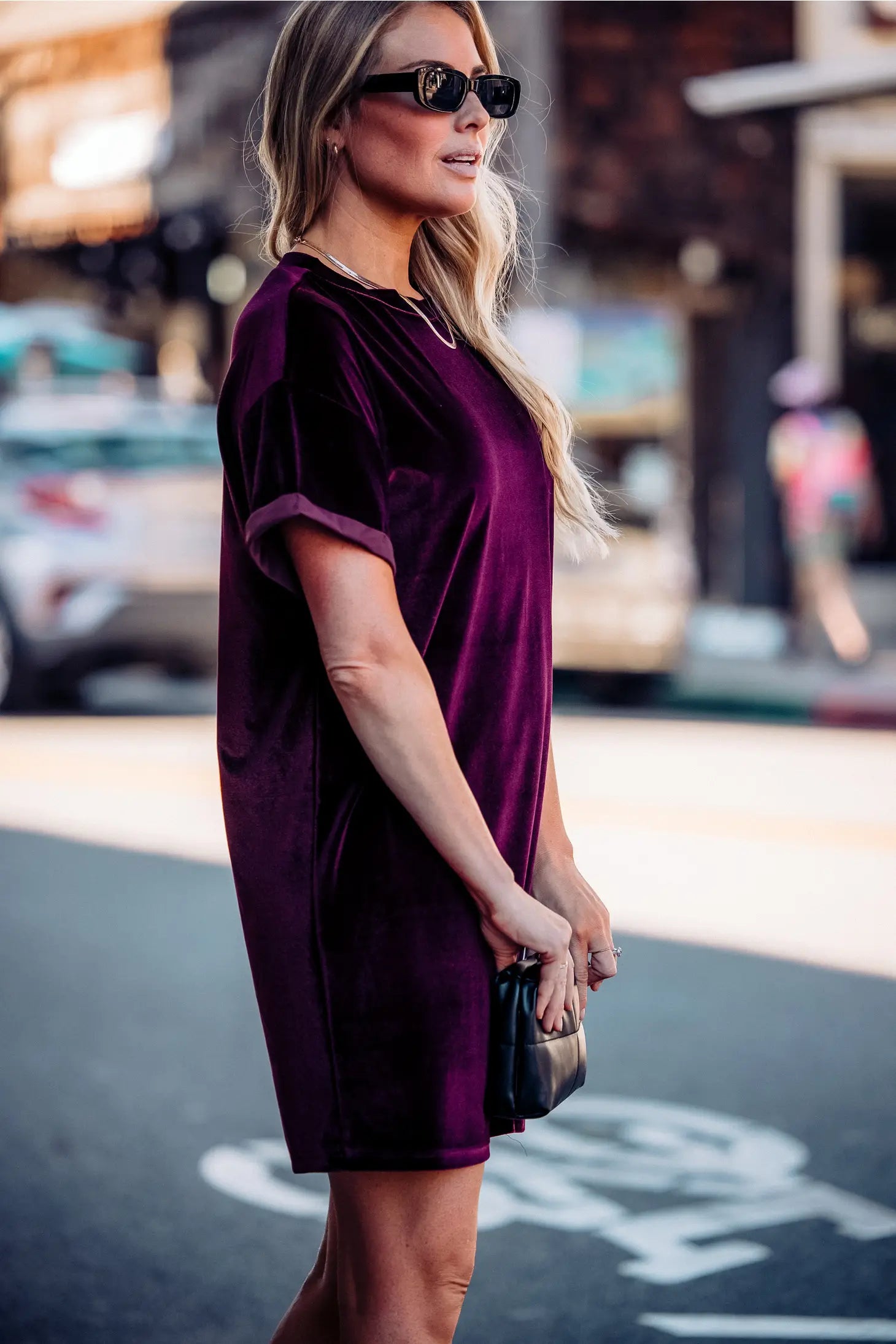 Perfect Memories Velvet Shirt Dress