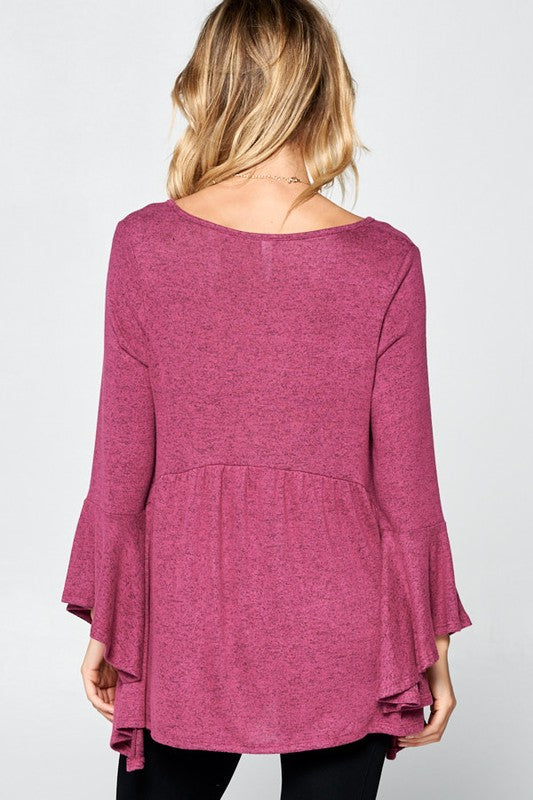 All I Need Hanky Hem Tunic - Raspberry