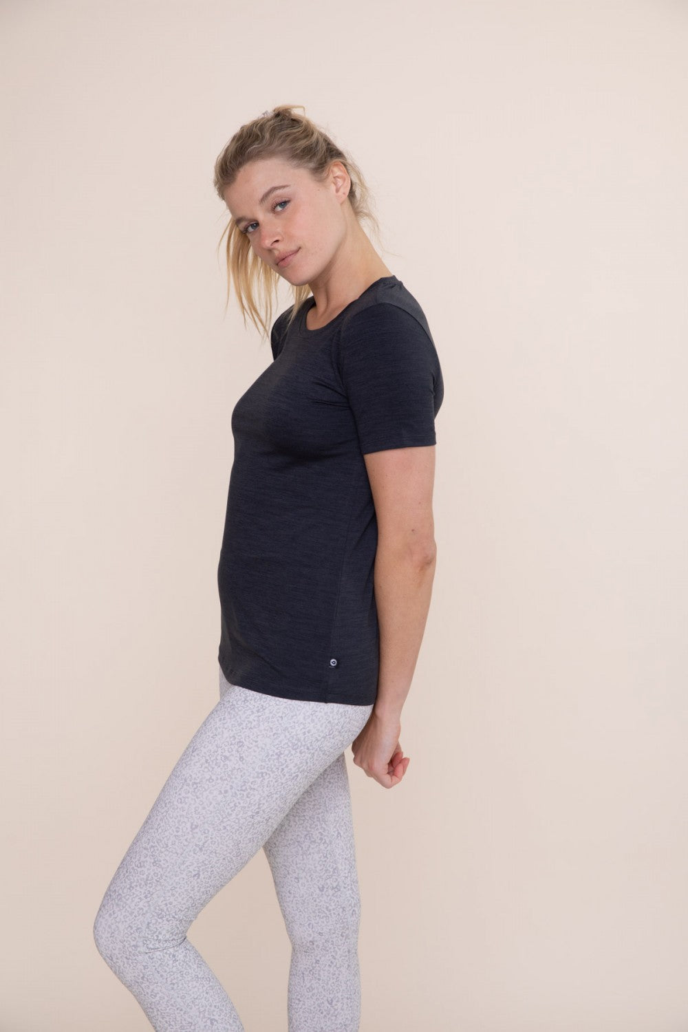 Walk With Me Athletic Tee - Black