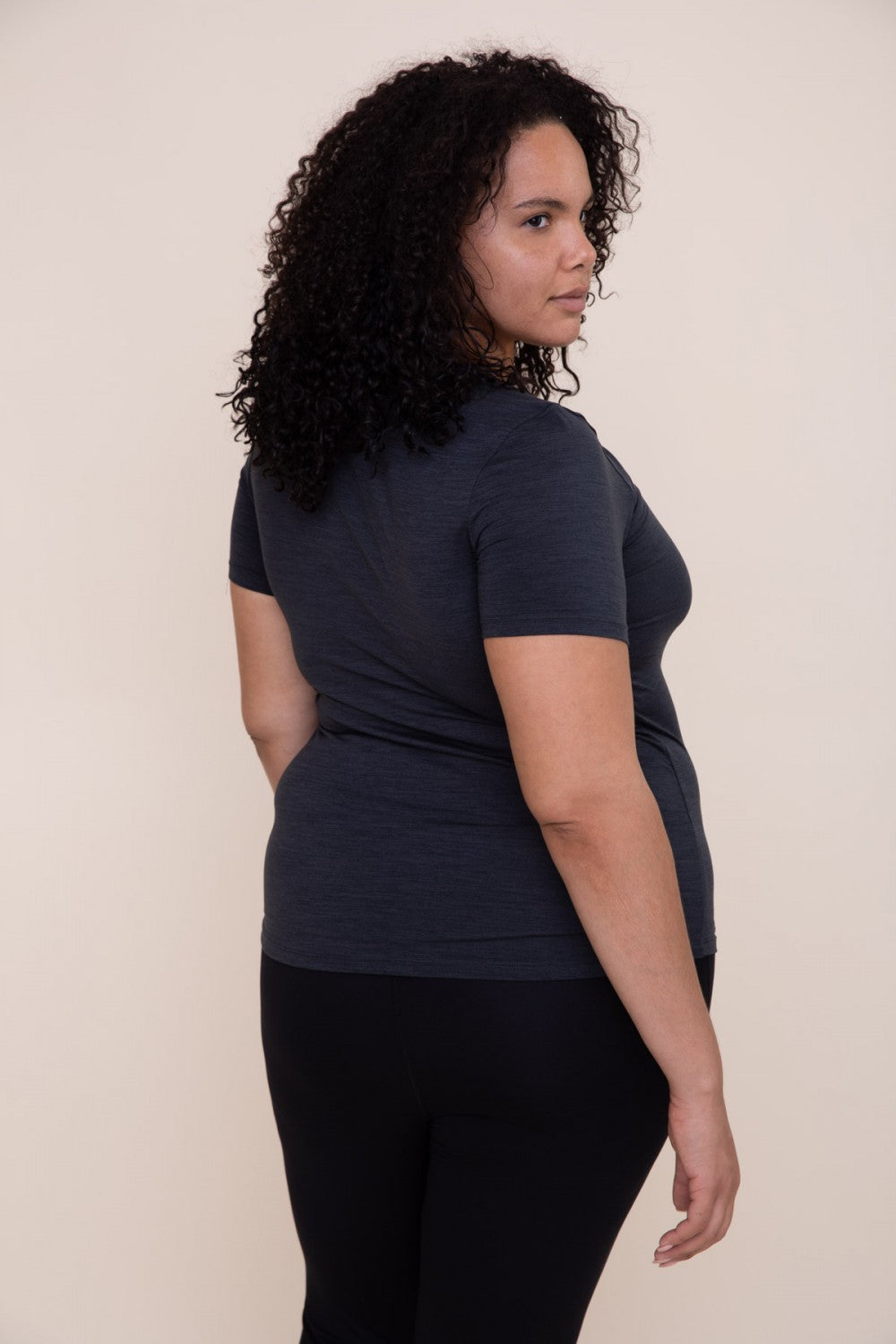 Walk With Me Athletic Tee - Black