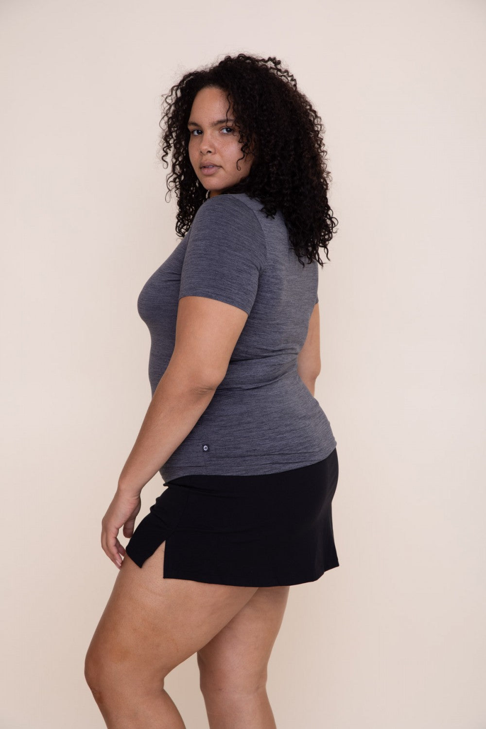 Walk With Me Athletic Tee - Heather Grey