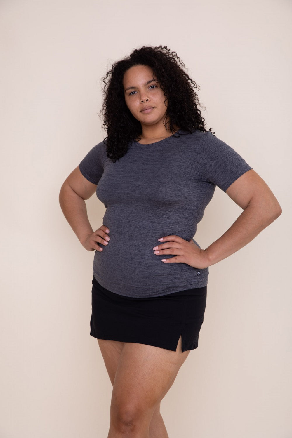 Walk With Me Athletic Tee - Heather Grey