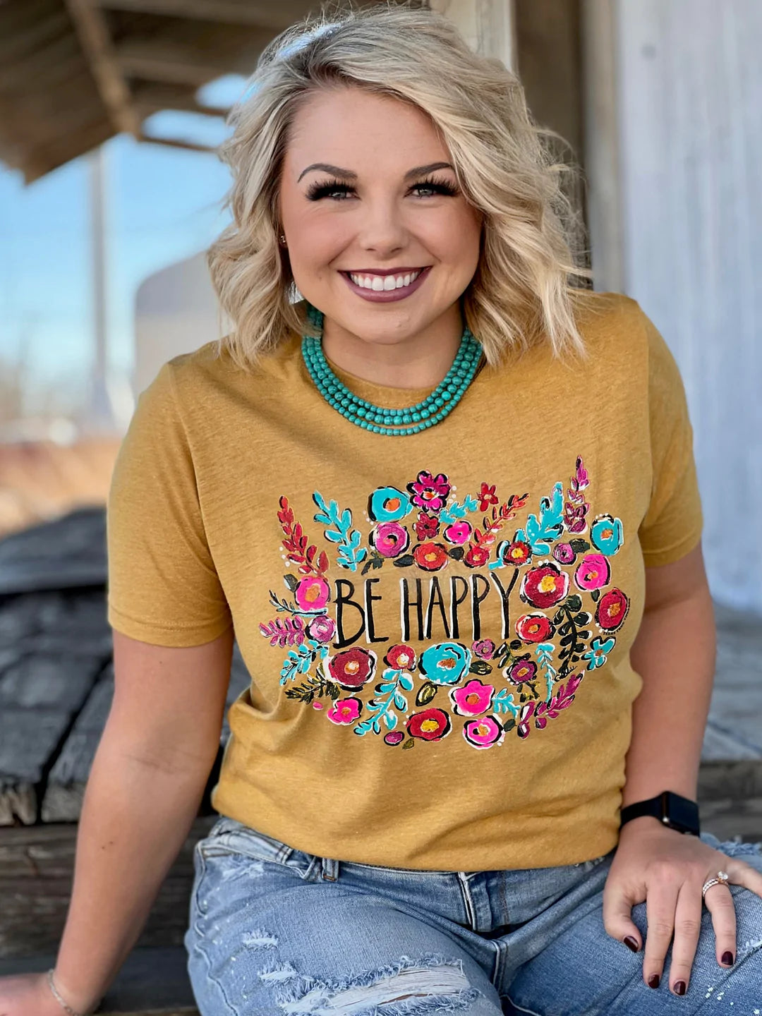 Be Happy Graphic Tee