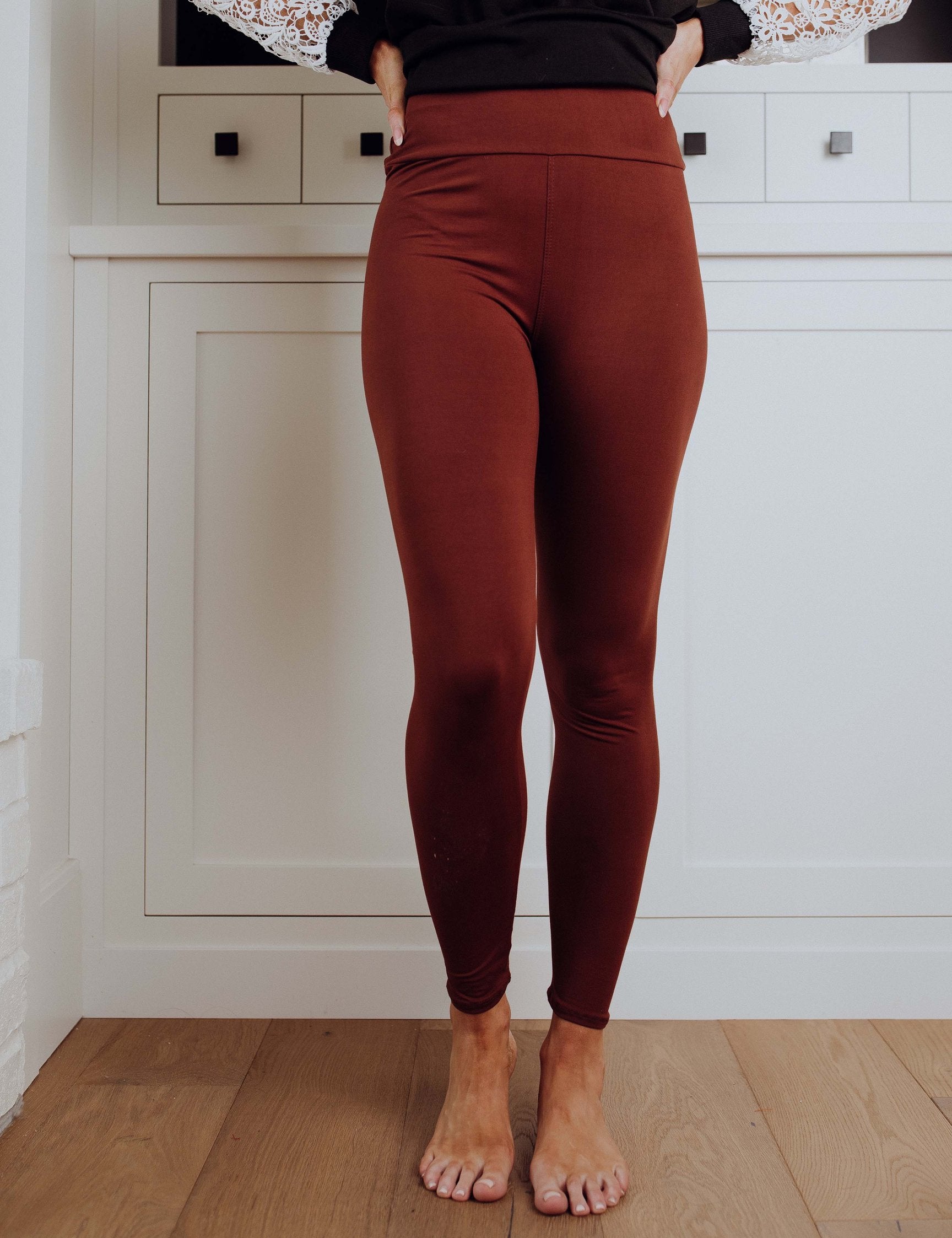 Perfect Fit Leggings - Brown