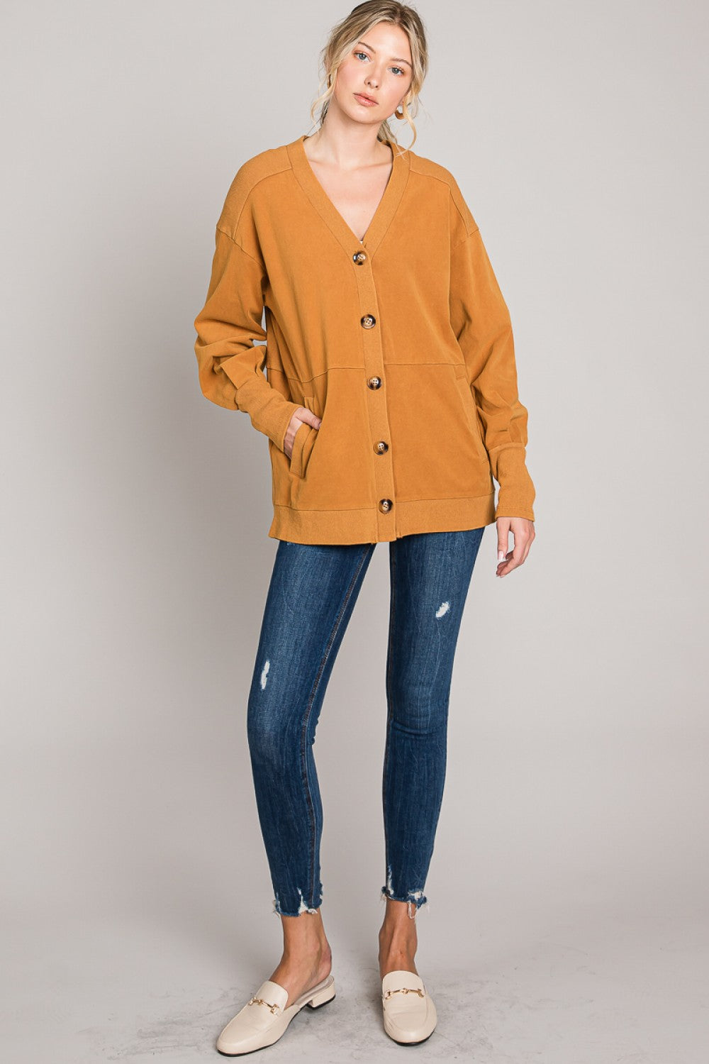 Won't You Be My Neighbor Cardigan - Cinnamon