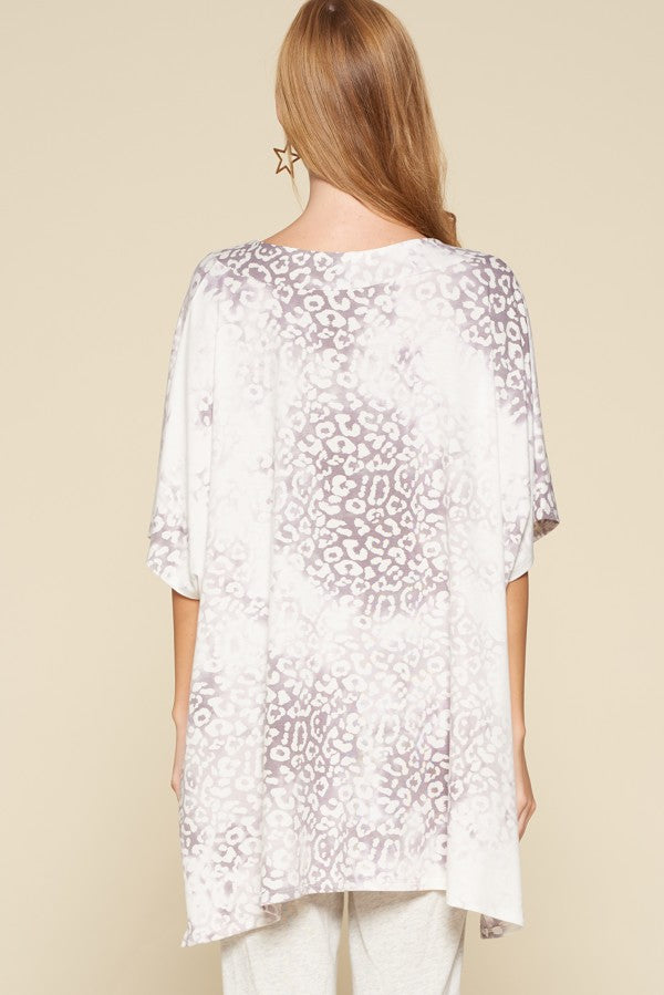 Fading In Boxy Top - Grey