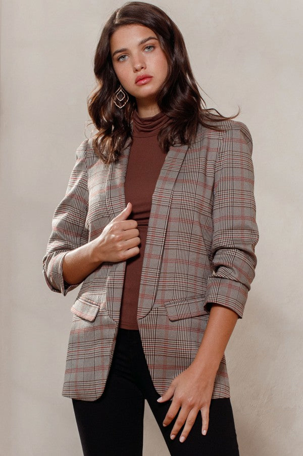 Ready For Success Blazer - Brown