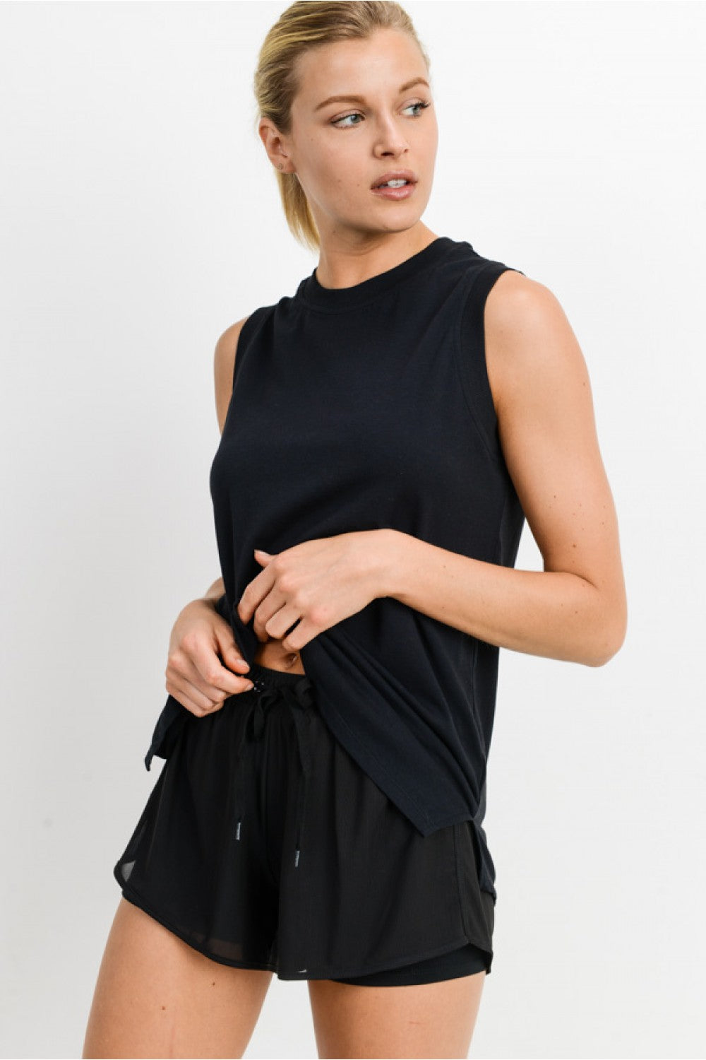 Time To Go Muscle Tank - Black