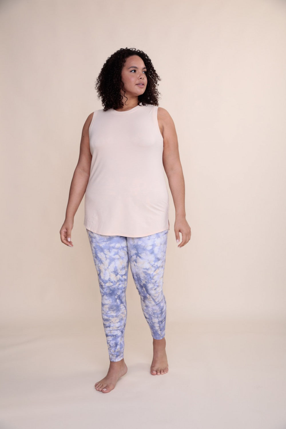 Time To Go Muscle Tank - Light Peach