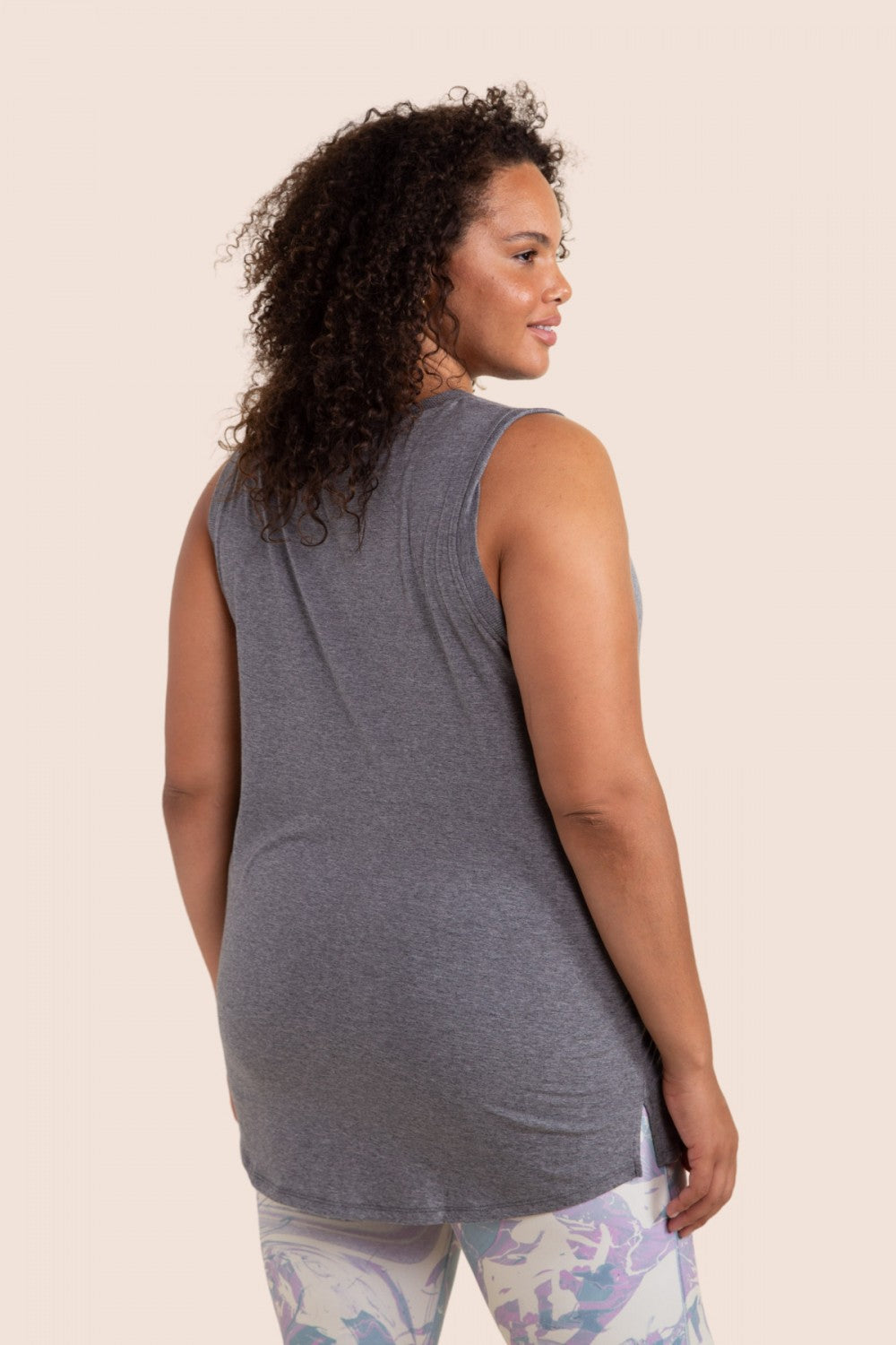 Time To Go Muscle Tank - Heather Grey