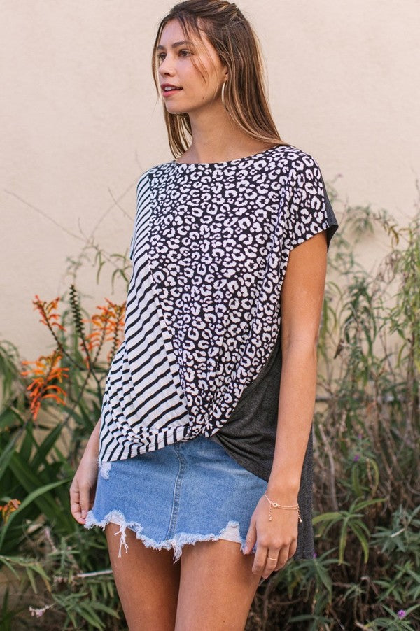 Sweet Memories Top - Charcoal