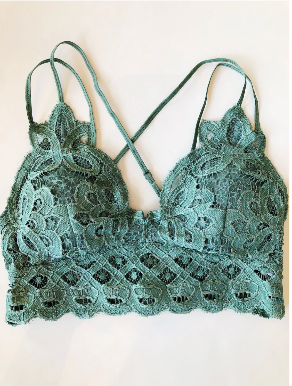 This is Love Lace Bralette - Teal