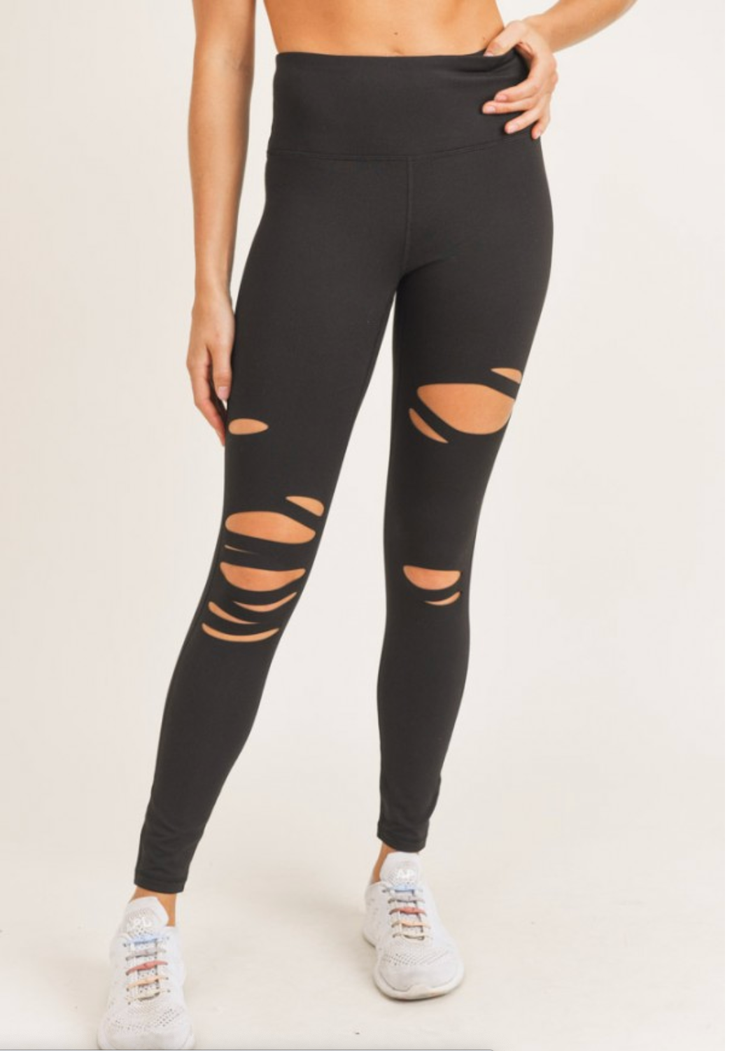 Laser Cut Tummy Control Leggings