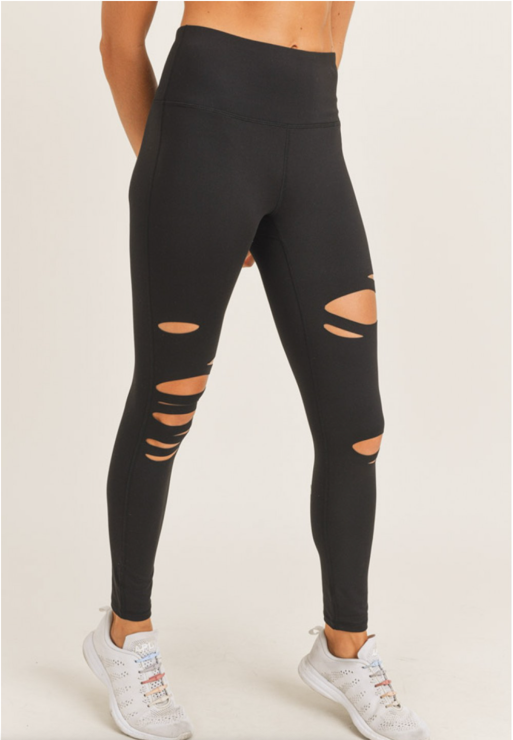 Laser Cut Tummy Control Leggings
