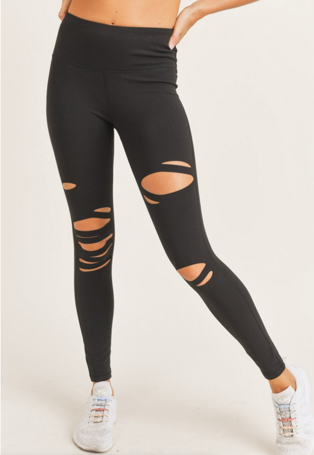 Laser Cut Tummy Control Leggings