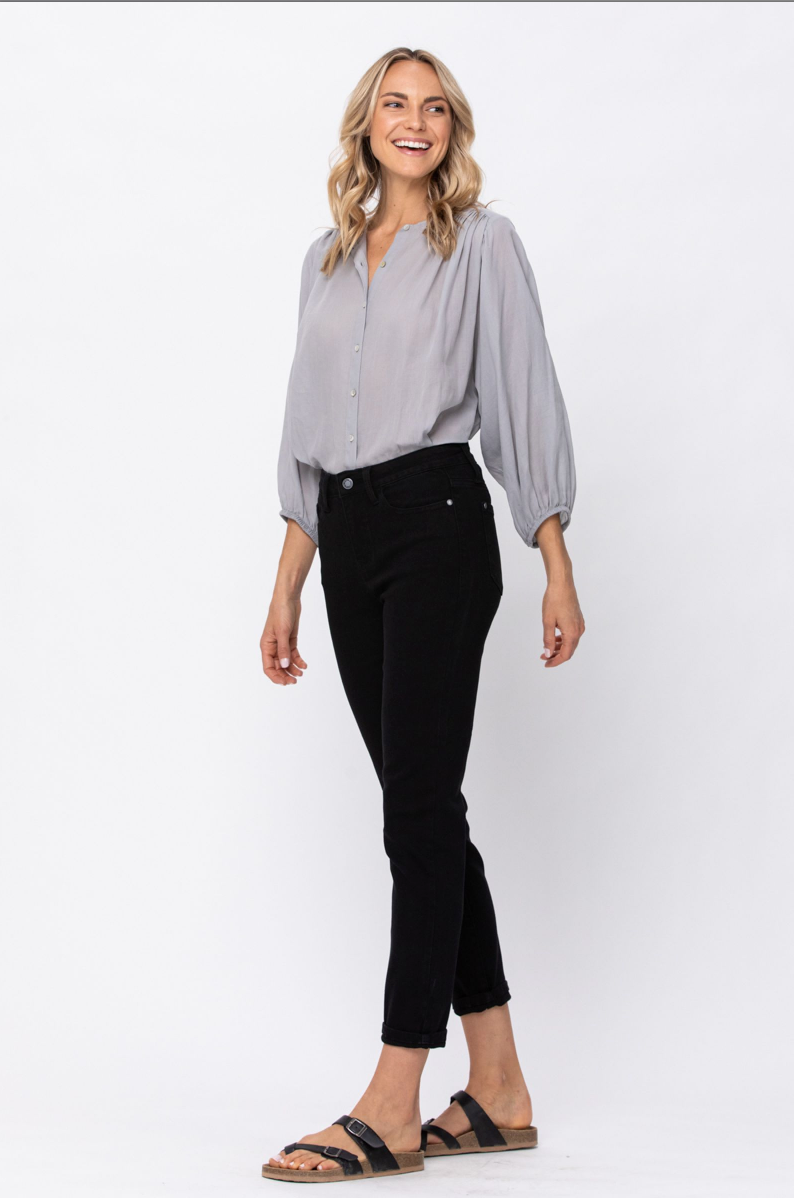 Judy Blue Jet Black High Rise Boyfriend