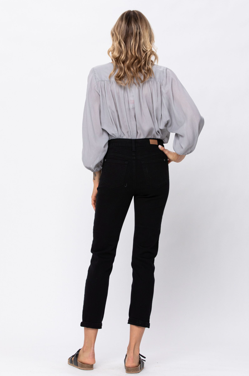 Judy Blue Jet Black High Rise Boyfriend